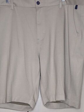 Halsey Sport Men's 40 Tan Pinstriped Golf Shorts (1056C4)